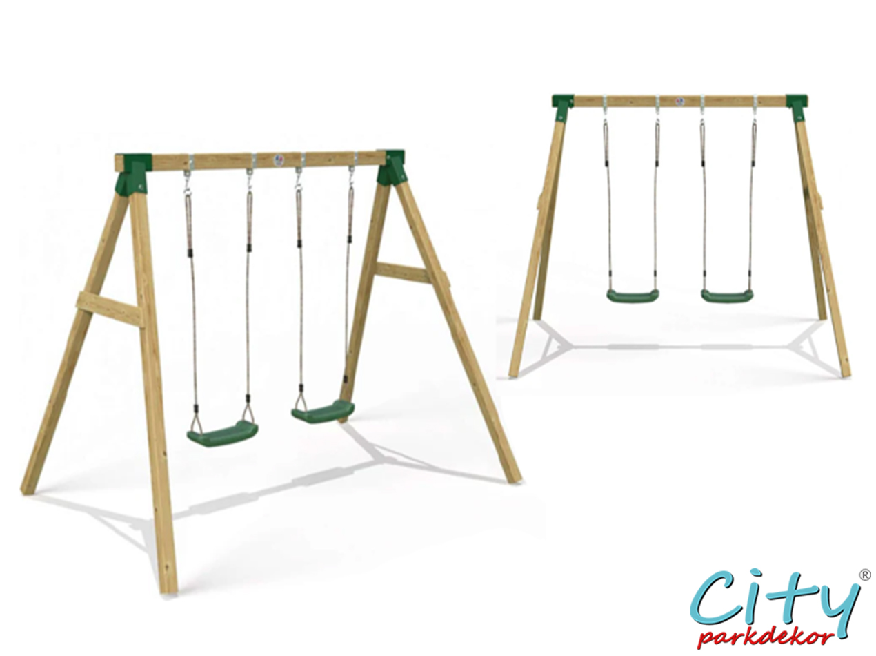 04 - 30610 - Ekonomik Ahşap Salıncak Seti İkili