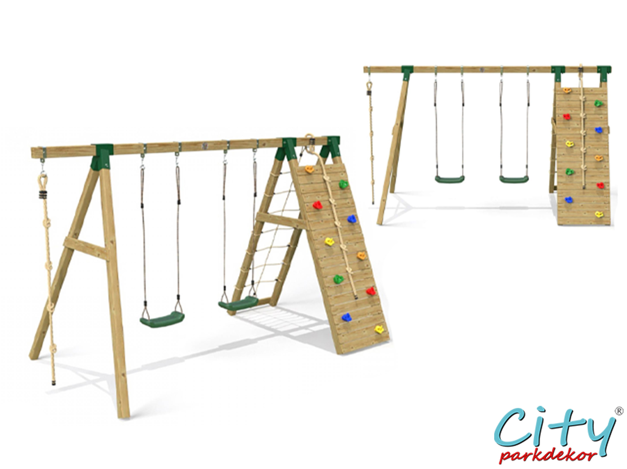 06 - 30625 - Ahşap Tırmanmalı Salıncak Seti