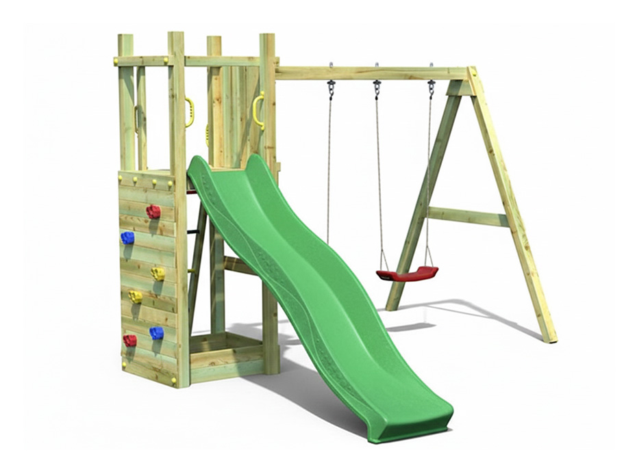 13 - 30675 Salıncaklı Tırmanmalı Kaydırak Seti