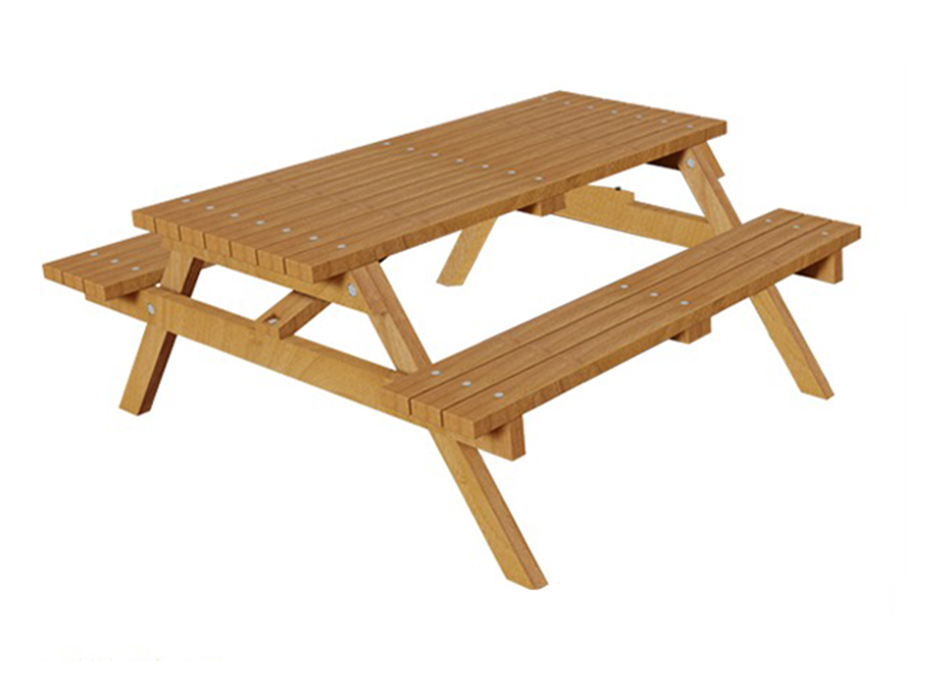 01 - 70514 Piknik Masası (Ahşap Masa) 145(L)x180(W)x75(H)