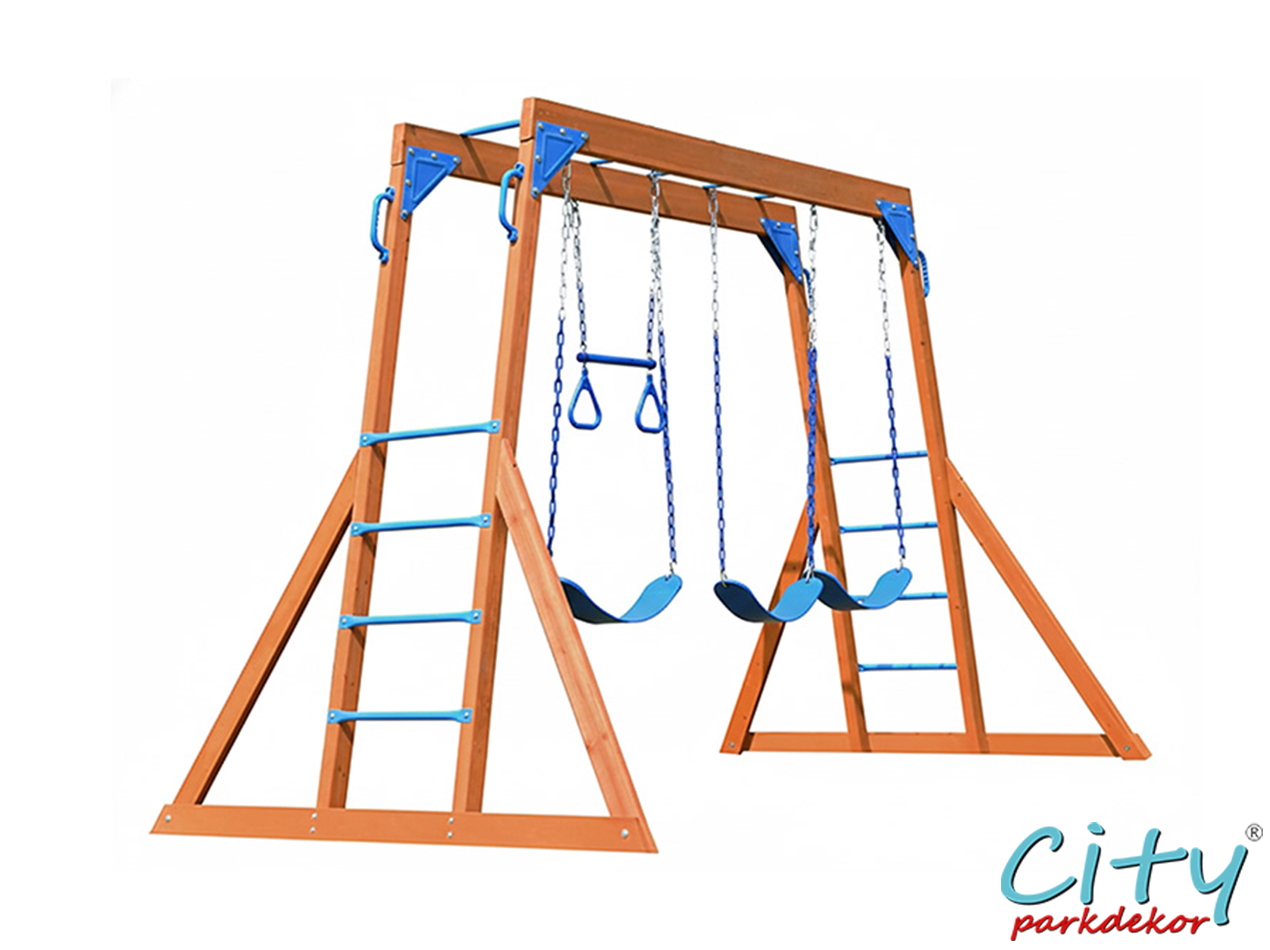 09 - 30670 Üçlü Ahşap Salıncak Seti