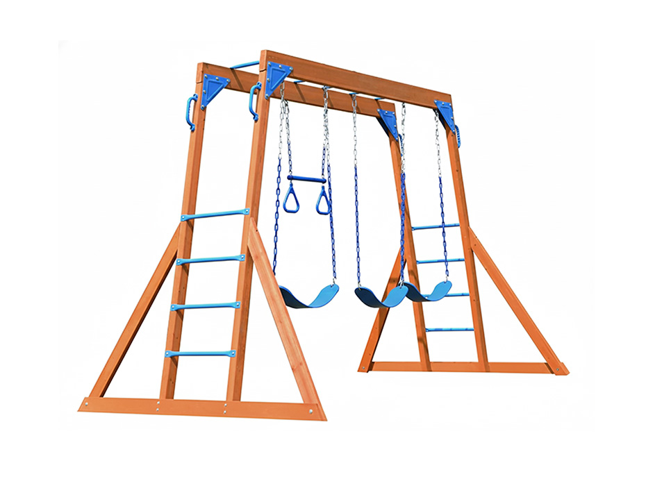 09 - 30670 Üçlü Ahşap Salıncak Seti