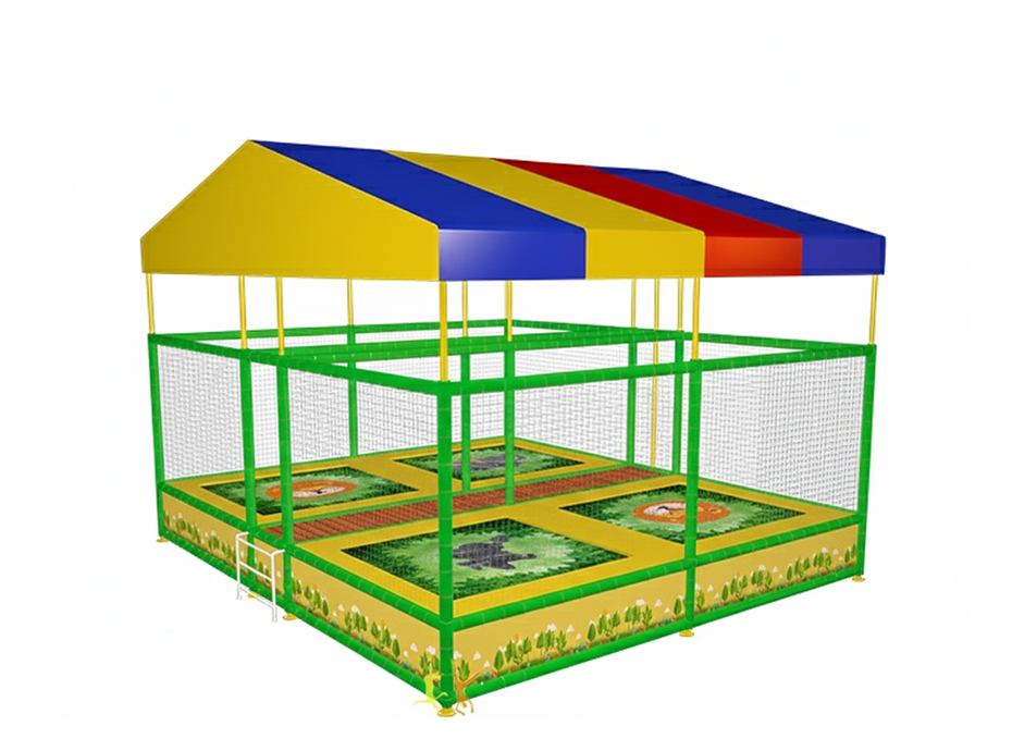 09 - 40677 - Çatılı Trambolin - Dörtlü
