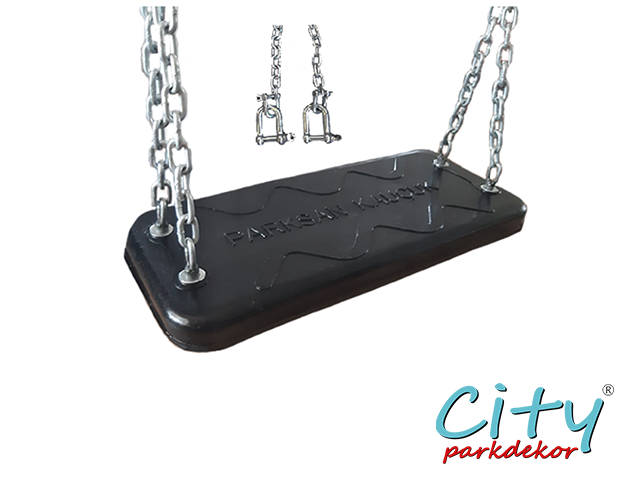 06 - Kauçuk Park Salıncak Oturağı ( Zincirli ) - Çocuk ve Yetişkinler için