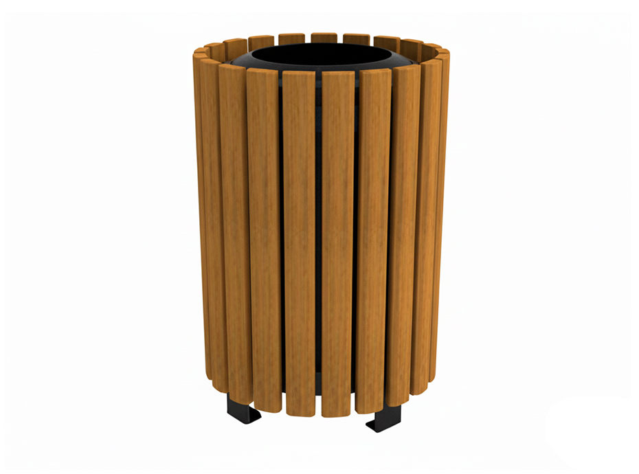 06-70901 Dış Mekan Ahşap Çöp Kovası 35(W)x57(H)