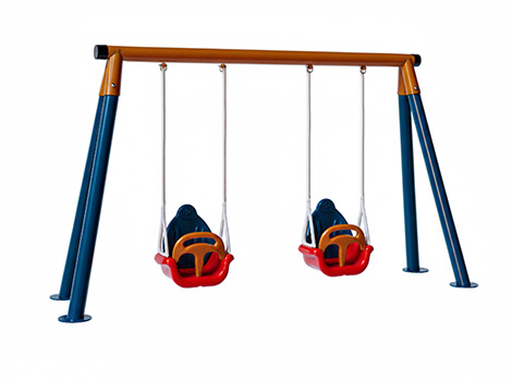 03 - 30713 - Metal Kaydıraklı Bahçe Salıncak Seti