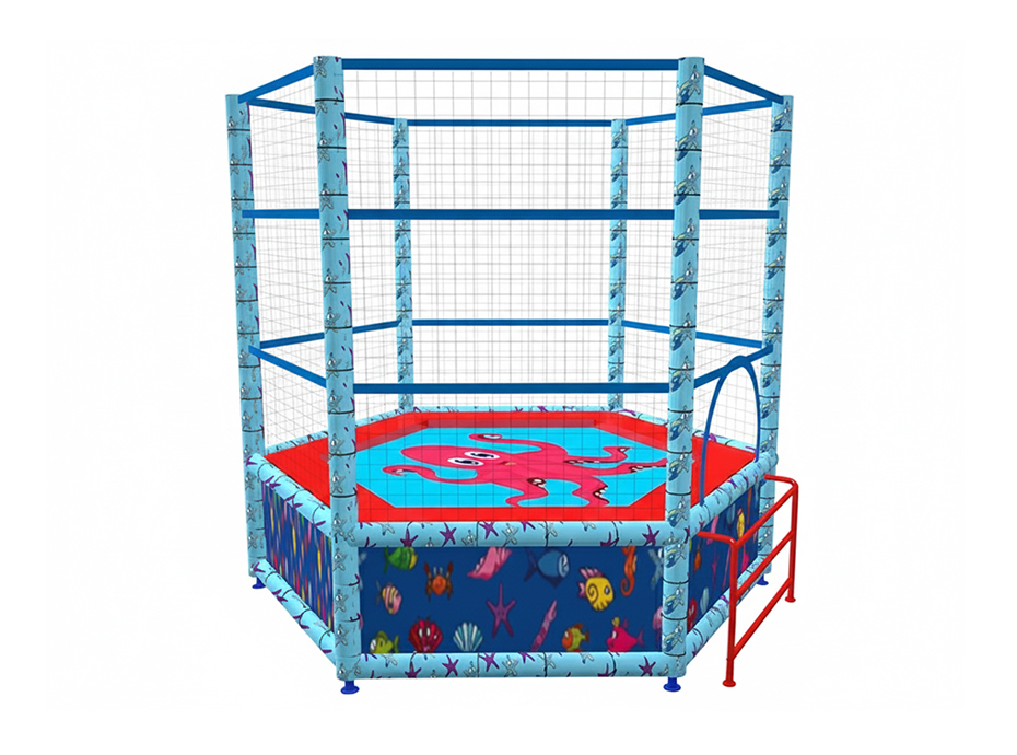 06 - 40618 - Step Trambolin (Altıgen File Korumalı) Çap:265 cm