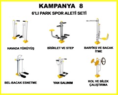 KAMPANYA - 08 ALTILI PARK SPOR ALETLERİ TAKIMI