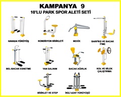 KAMPANYA - 09 ONLU PARK SPOR ALETLERİ TAKIMI