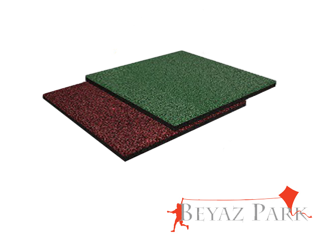 01-61000 Kauçuk Karo Zemin Kaplama(Kırmızı ve Yeşil)