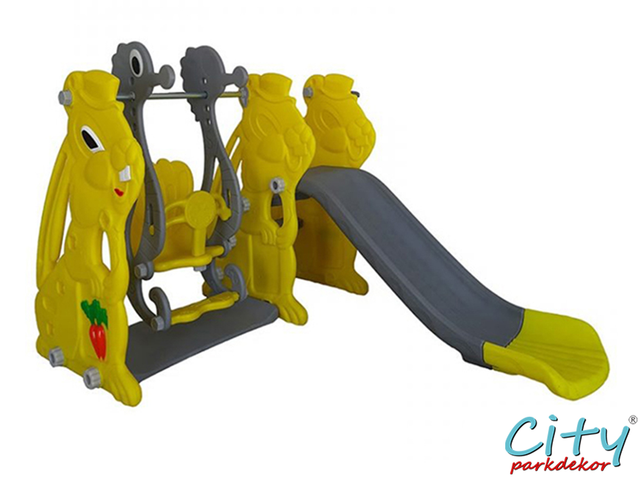 14 - 20530 - Sincap Potalı Kaydıraklı Salıncak Seti