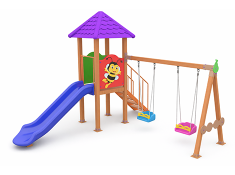 01-51551-Ahşap Seri Çocuk Oyun Parkı