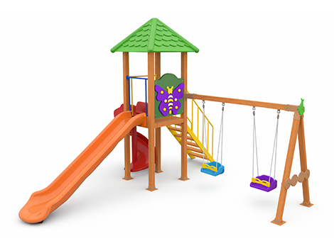 03-51553-Ahşap Seri Çocuk Oyun Parkı