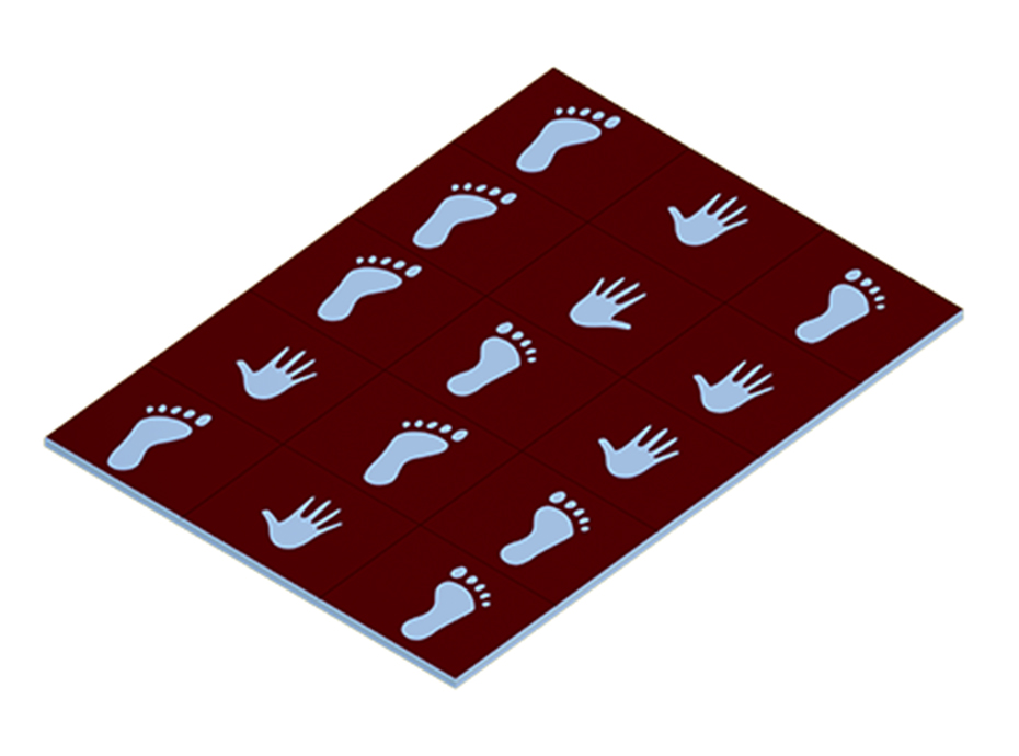 08-61500 Fiziksel Beceri Ve Denge Oyun Takımı 15'Lİ (40x40x2cm Bordo-Sarı-Siyah-Yeşil ve Beyaz)