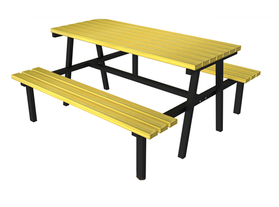 02- 70542 Piknik Masası (Metal Ayaklı) 195(L)x180(W)x75(H)
