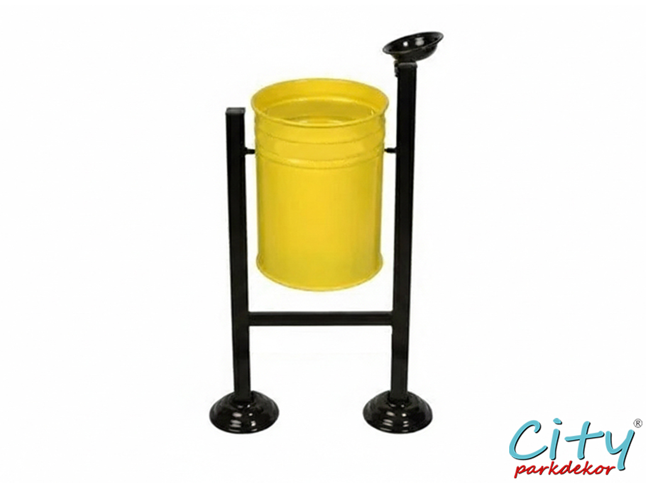 01-70960-Dış Mekan Metal Çöp Kovası