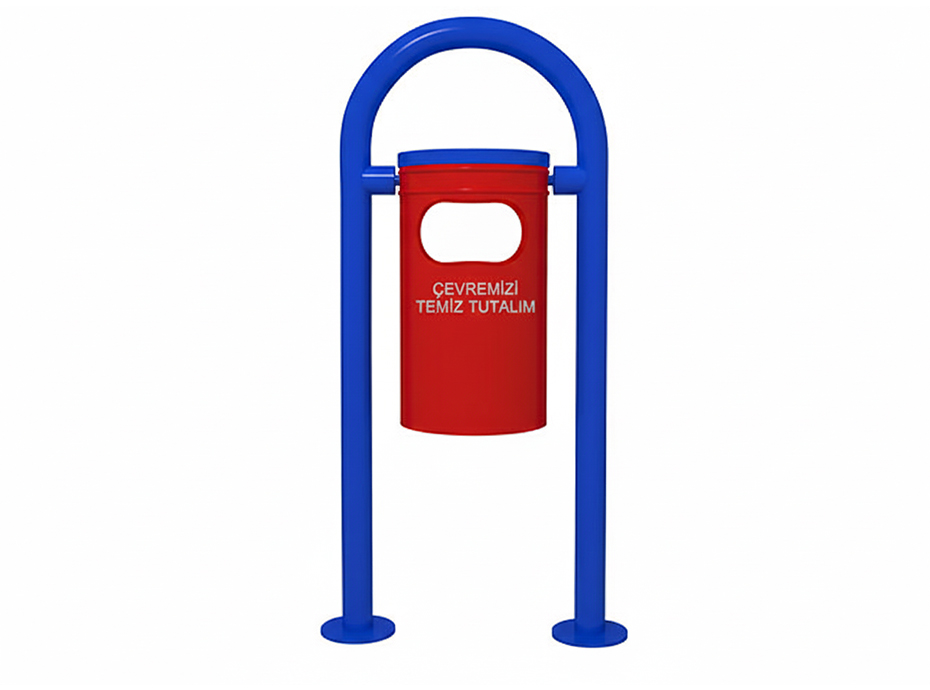 03-70968 - Dış Mekan Metal Çöp Kovası