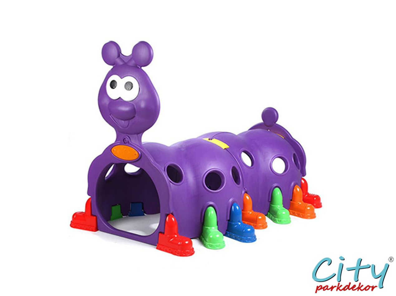 19 - 20904 - Plastik Mor Tırtıl Oyun Tüneli