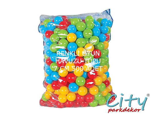 01 - 40093 - Renkli Oyun Havuzu Topu 500'Lü
