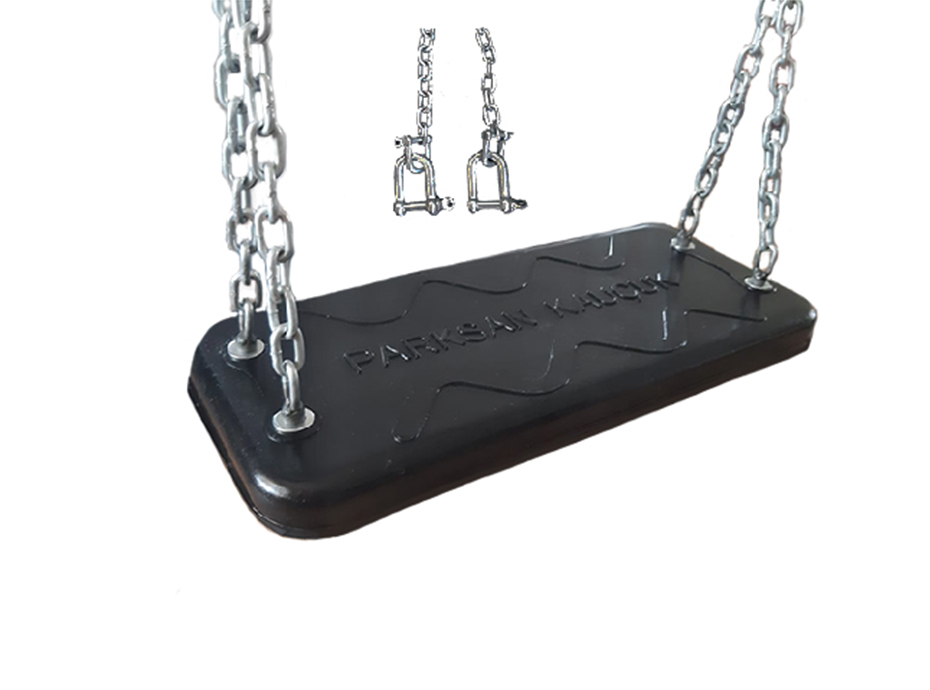 02-52250-Kauçuk Park Salıncak Oturağı (Zincirli) - Çocuk ve Yetişkinler için