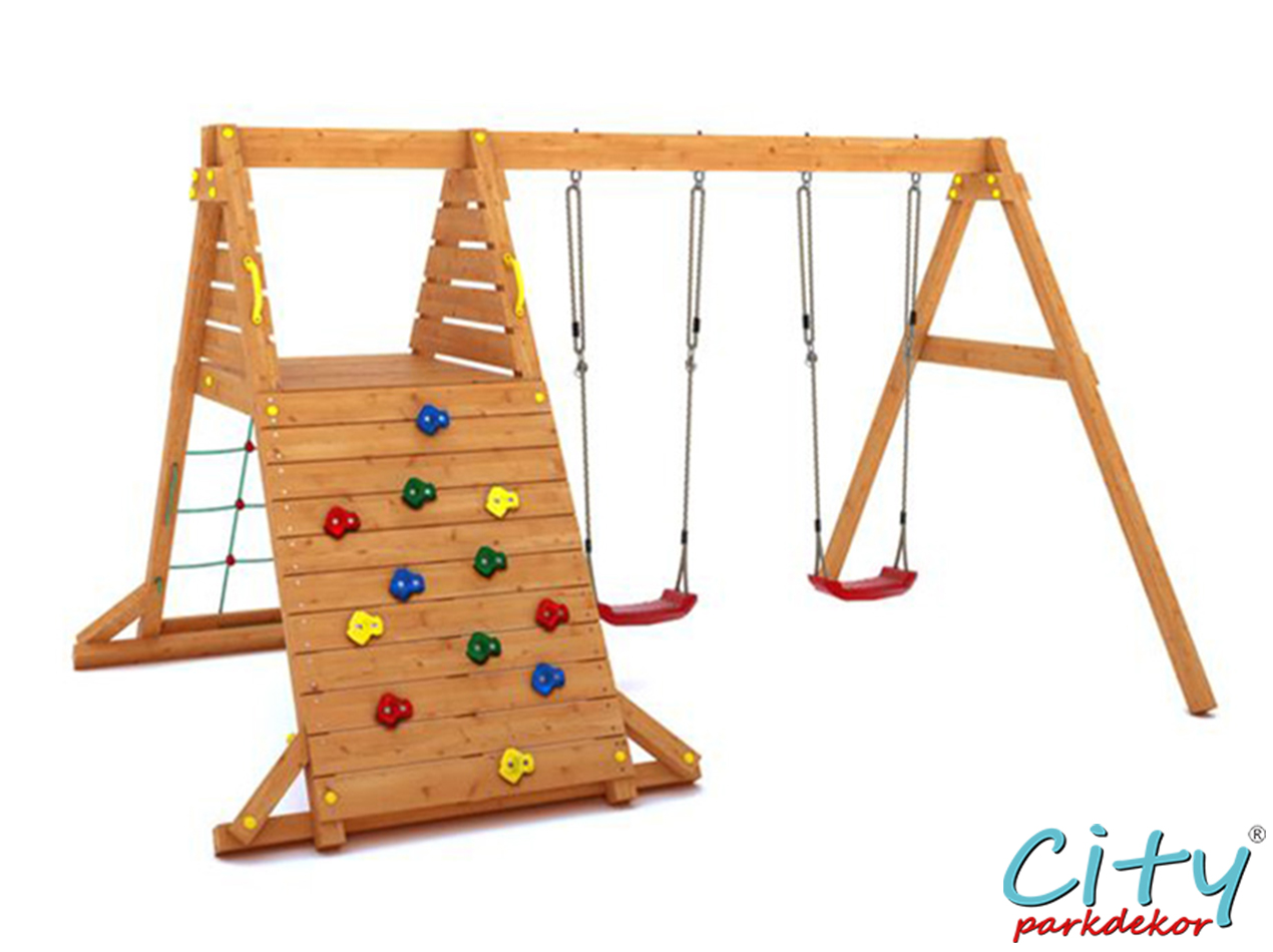 11 - 30673 Tırmanmalı İkili Salıncaklı Set