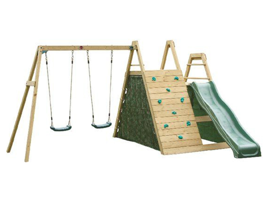 14 - 30677 Tırmanmalı Kaydıraklı İkili Salıncaklı Set